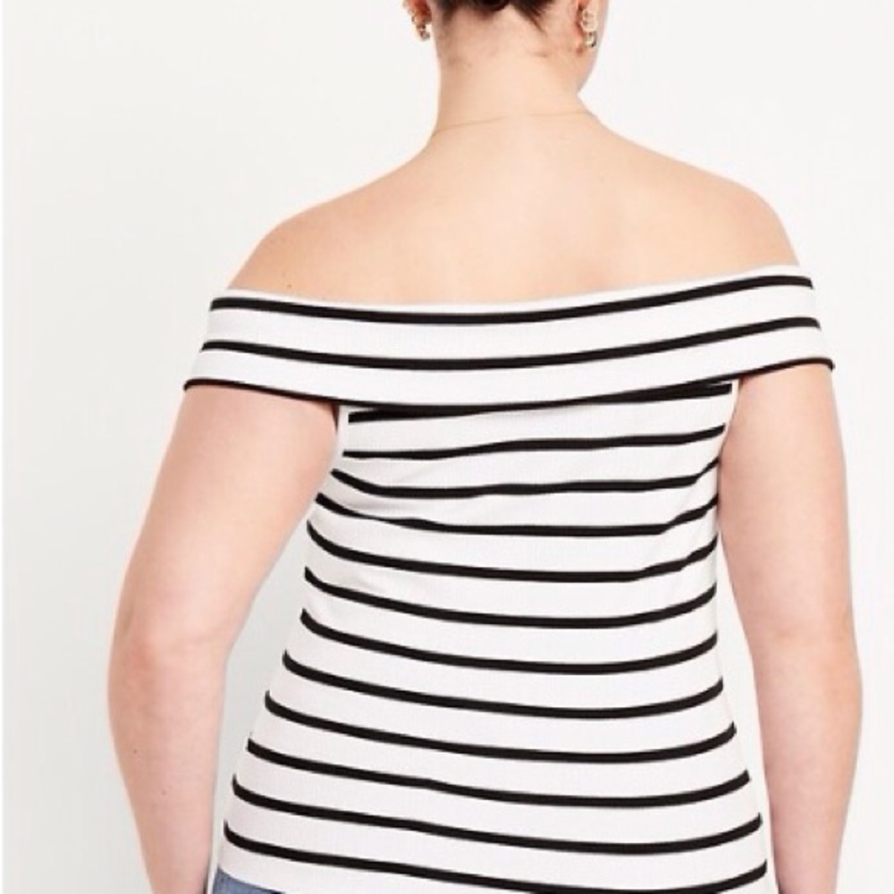 🆕 Off The Shoulder Ribbed Top - Picture 2 of 9